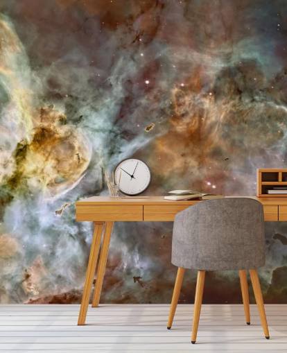 mural de papel pintado de nebulosa llamado The Carina Nebula: Star Birth in the Extreme en Wallsauce para dormitorios, cocinas y baños