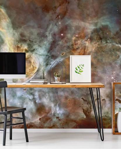 mural de papel pintado de nebulosa llamado The Carina Nebula: Star Birth in the Extreme en Wallsauce para dormitorios, cocinas y baños