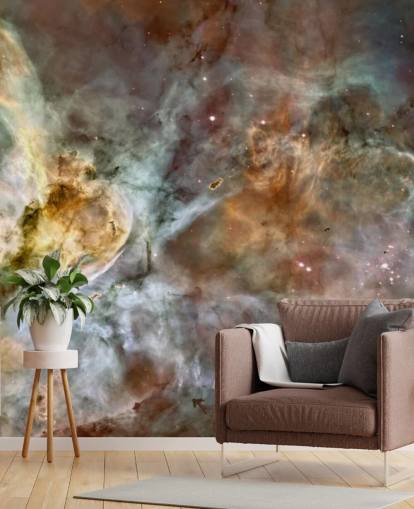 nebula-taustakuvamaalaus nimeltä The Carina Nebula: Star Birth in the Extreme at Wallsauce makuuhuoneisiin, keittiöihin ja kylpyhuoneisiin
