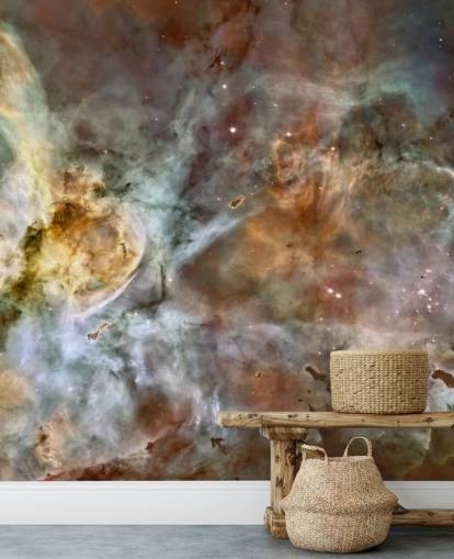 mural de papel pintado de nebulosa llamado The Carina Nebula: Star Birth in the Extreme en Wallsauce para dormitorios, cocinas y baños