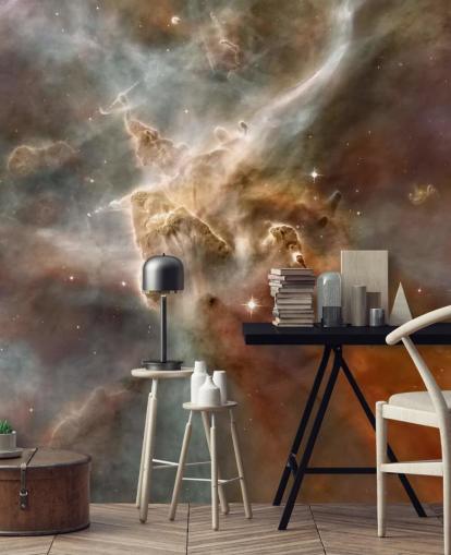 Região de formação estelar no mural de papel de parede da Nebulosa Carina