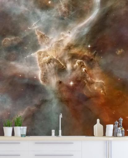 Stjärnformande Region i Carina Nebulosa Bakgrund Väggmålning Stjärnformande Region i Carina Nebulosa Bakgrund Väggmålning