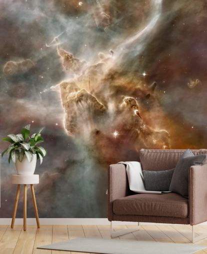 Carta da parati murale con regione stellare nella nebulosa della Carina