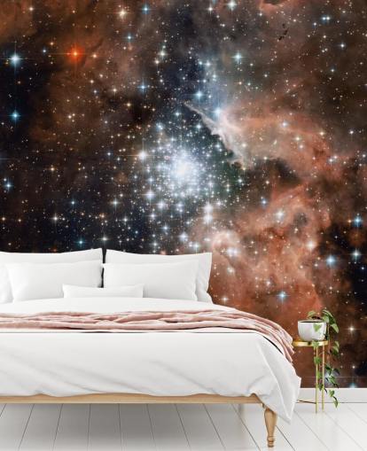 Star Cluster Bursts into Life Photo Wallpaper