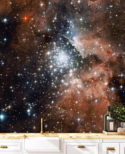 Star Cluster Bursts into Life Photo Wallpaper Star Cluster Bursts into Life Photo Wallpaper