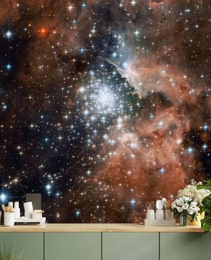 Star Cluster Bursts into Life Photo Wallpaper Star Cluster Bursts into Life Photo Wallpaper