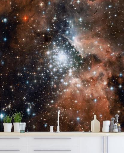 Star Cluster Bursts into Life Photo Wallpaper