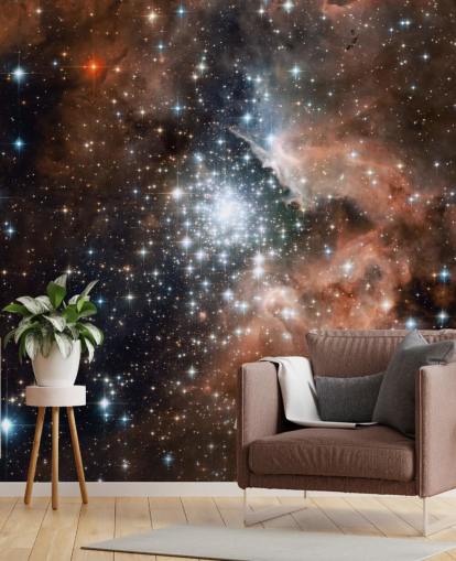 Star Cluster Bursts into Life Photo Wallpaper