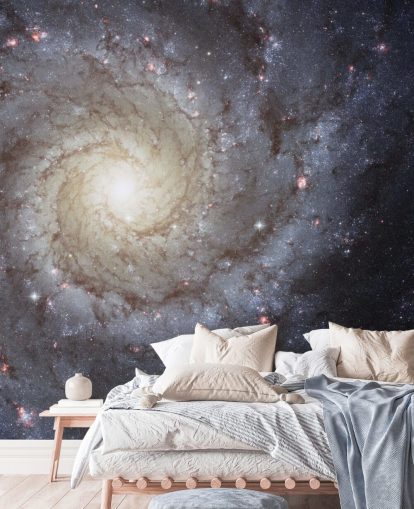 Spiral Galaxy M74 Mural Wallpapers