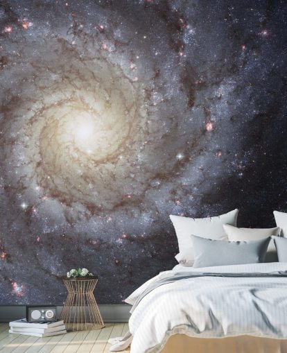 Spiral Galaxy M74 Mural Wallpapers