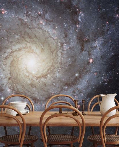 Spiral Galaxy M74 Mural Wallpapers