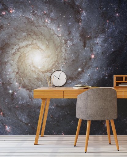 Spiral Galaxy M74 Mural Wallpapers