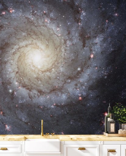 Spiralgalaxie M74 Wandtapeten