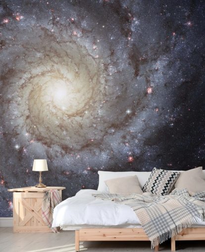 Spiral Galaxy M74 Mural Wallpapers