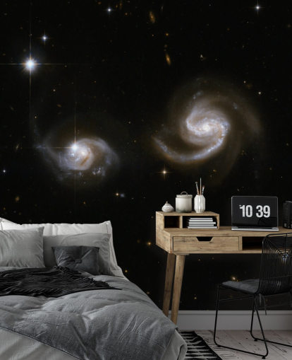 Papier Peint Fresque Hubble, galaxie interagissant NGC 6786