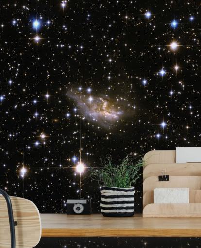 Papier Peint Fresque Galaxie interagissant de Hubble