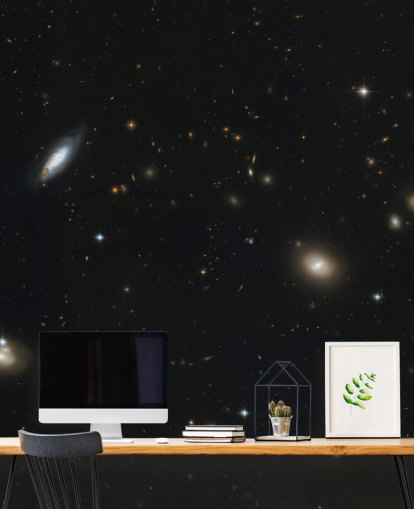 Weergave van het Coma Cluster of Galaxies behang