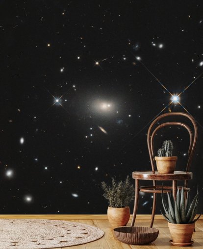 Multi-bølgelængde af Radio Galaxy Hercules Et vægmaleri Multi-bølgelængde af Radio Galaxy Hercules Et vægmaleri