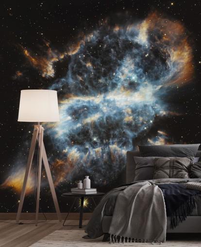 Kosminen lomaornamentti, Hubble-tyylinen taustakuva