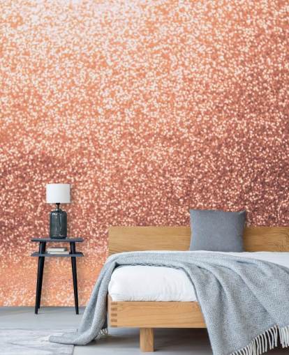 Papel de parede Rose Gold Glitter Glam Papel de parede Rose Gold Glitter Glam