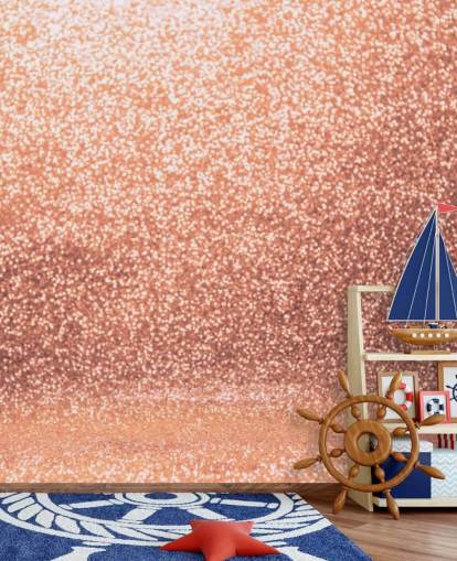 Rose Gold Glitter Glam Wallpaper