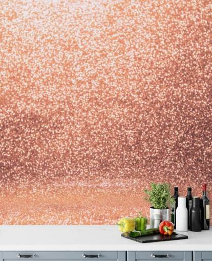 Rose Gold Glitter Glam Wallpaper
