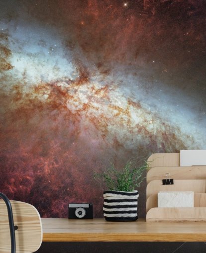 M82 Hubble Mosaic med 2014 Supernova vægmaleri