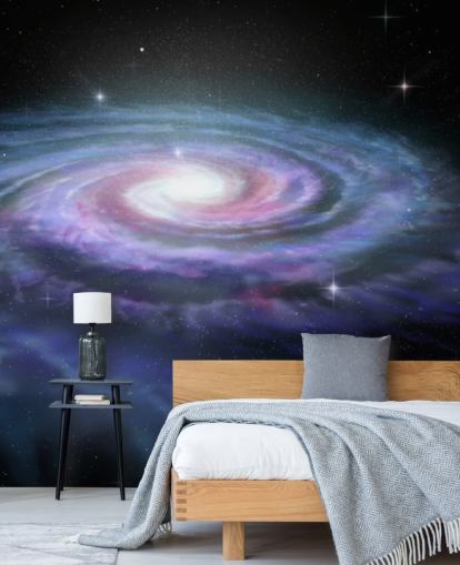 Mural de parede espiral galáxia Via Láctea