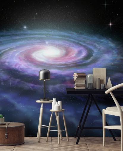 Spiral Galaxy Mælkevejen vægmaleri Spiral Galaxy Mælkevejen vægmaleri