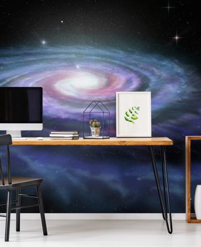 Spiral Galaxy Linnunradan seinämaalaus