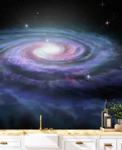 Spiral Galaxy Mælkevejen vægmaleri Spiral Galaxy Mælkevejen vægmaleri