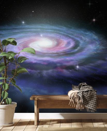 Spiral Galaxy Mælkevejen vægmaleri