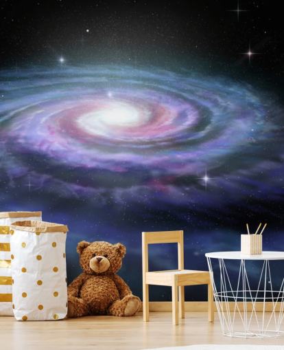 Spiral Galaxy Mælkevejen vægmaleri