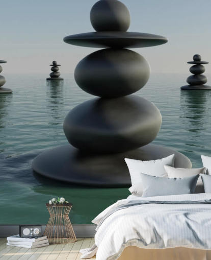 Zen Pebble Stacks Zen Pebble Stacks Wallpaper 