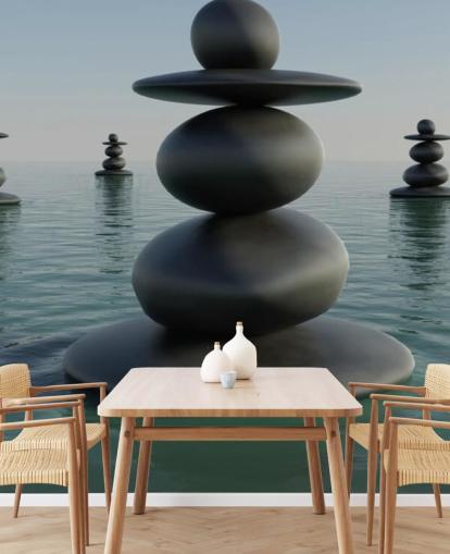 Zen Pebble Stacks Zen Pebble Stacks Wallpaper 