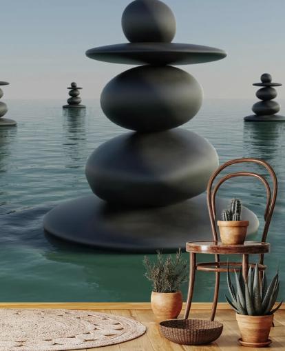Zen Pebble Stacks Zen Pebble Stacks Wallpaper 