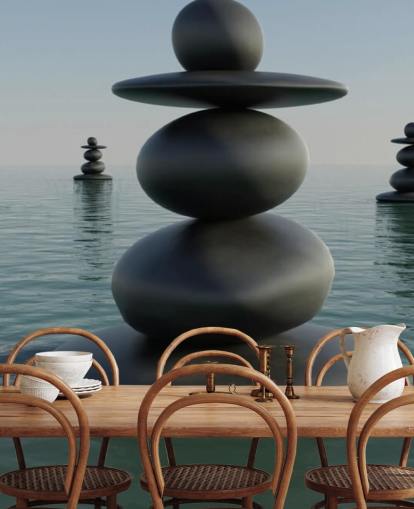 Pilas de guijarros zen Zen Pebble Stacks Wallpaper 