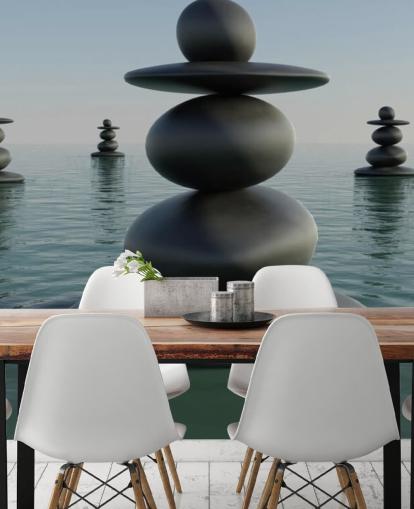 Zen Pebble Stacks Zen Pebble Stacks Wallpaper 