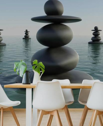 Pilhas Zen Pebble Zen Pebble Stacks Wallpaper 
