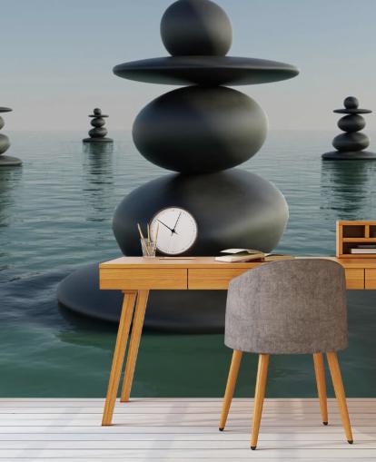 Pilas de guijarros zen Zen Pebble Stacks Wallpaper 