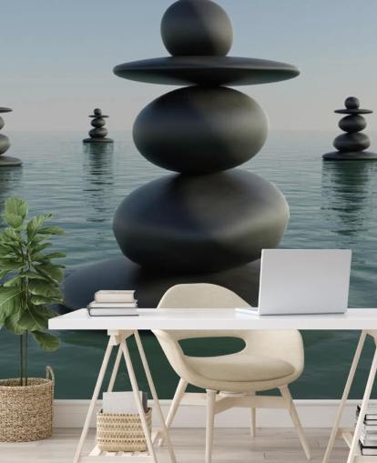 Pilas de guijarros zen Zen Pebble Stacks Wallpaper 