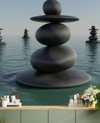 Piles de galets Zen Zen Pebble Stacks Wallpaper Piles de galets Zen Zen Pebble Stacks Wallpaper