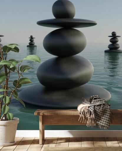 Zen Pebble Stacks Zen Pebble Stacks Wallpaper 