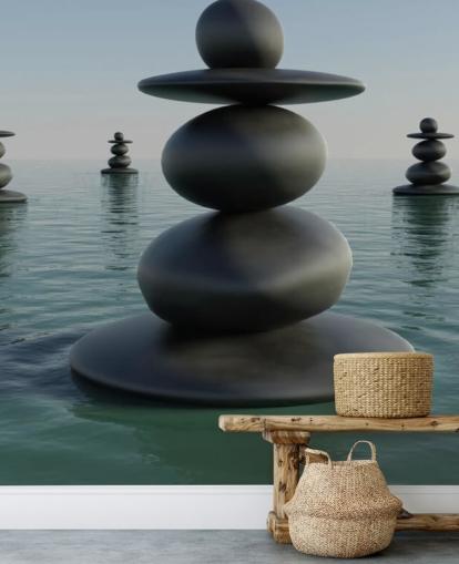 Zen Pebble Stacks Zen Pebble Stacks Wallpaper 