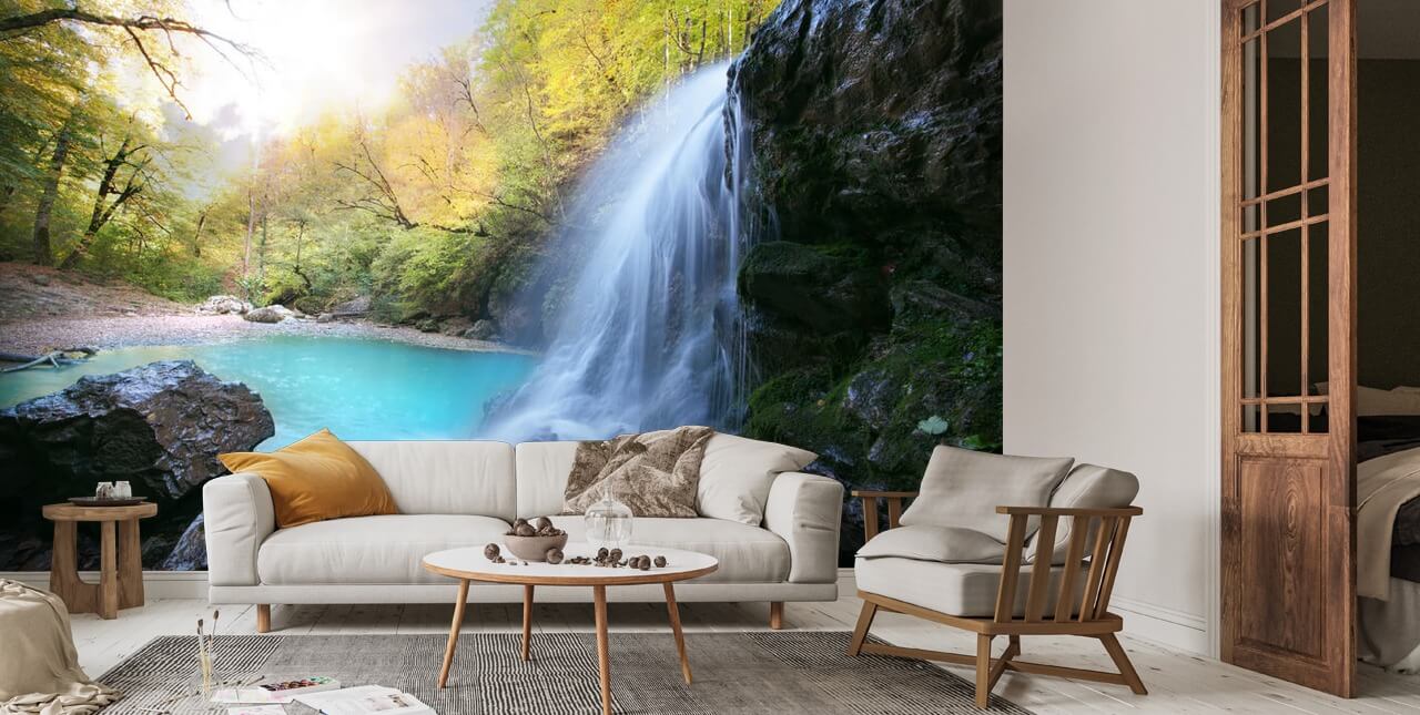 Beautiful Waterfall Wallpaper Mural Wallsauce UK
