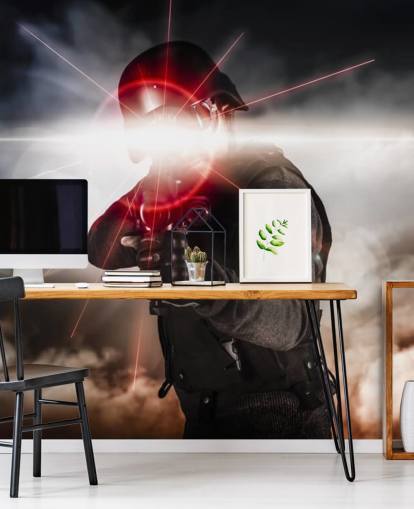 Soldier Aiging Assault Rifle Laser Sight Baggrund