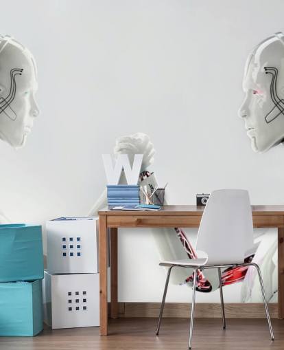 Robot Män Hand Wrestle Bakgrund