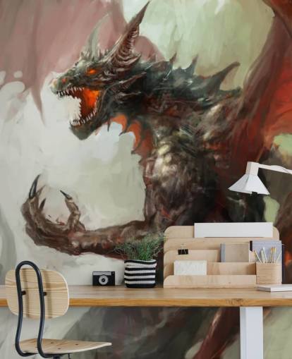 Fierce Red Dragon Bakgrunn