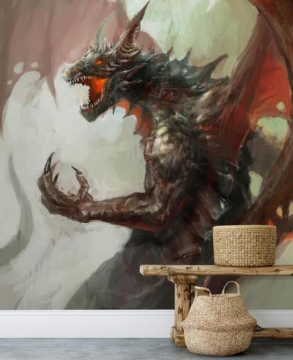 Fierce Red Dragon Bakgrunn