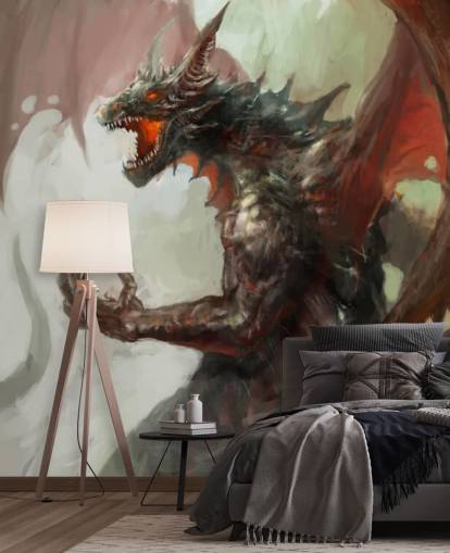 Fierce Red Dragon Wallpaper